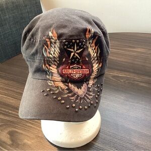 Harley-Davidson Black and Brown Graphic Studed Cap